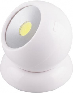 Светильник ночной Feron FN1209 белый поворотный 3W AAA IP40