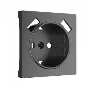 Накладка для USB розетки Werkel (графит рифленый)