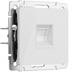 Розетка PC RJ-45 Werkel (белый акрил) БЕЗ РАМКИ