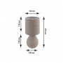Настольная лампа BETA 1xE14 R-100x120x275-BEIGE/BEIGE-220-IP20