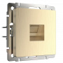 Розетка PC RJ-45 Werkel (шампань рифленый) БЕЗ РАМКИ