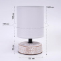 Настольная лампа DELTA 1xE14 R-120x200-WHITE/BLACK-220-IP20