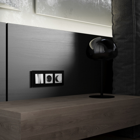 Выключатель 3 кл Werkel (серебряный матовый) БЕЗ РАМКИ