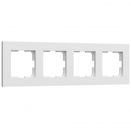 Рамка 4я Werkel Slab белый матовый