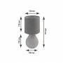 Настольная лампа BETA 1xE14 R-100x120x275-GRAY/GRAY-220-IP20